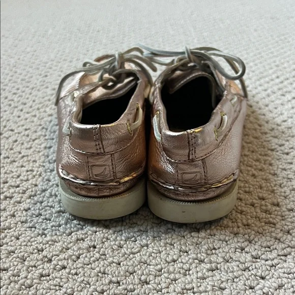 Metallic light pink Sperry Boat Shoes - Picture 4 of 7